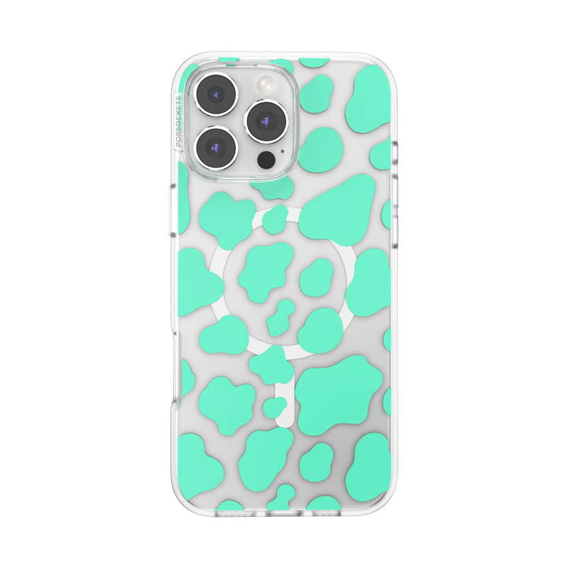 Turquoise Cow Cow — iPhone 16 Pro Max MagSafe Case image number 0